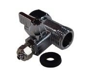 T cu robinet 3/8 inch pentru furtun de 6 mm